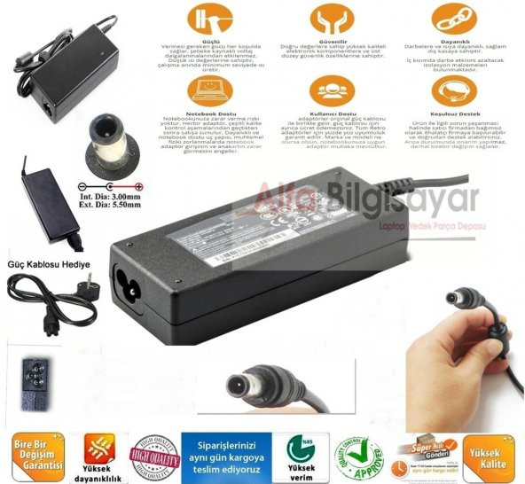 Samsung NP-NC10-PINK Adaptör Şarj Cihazı A+++ 1.Kalite