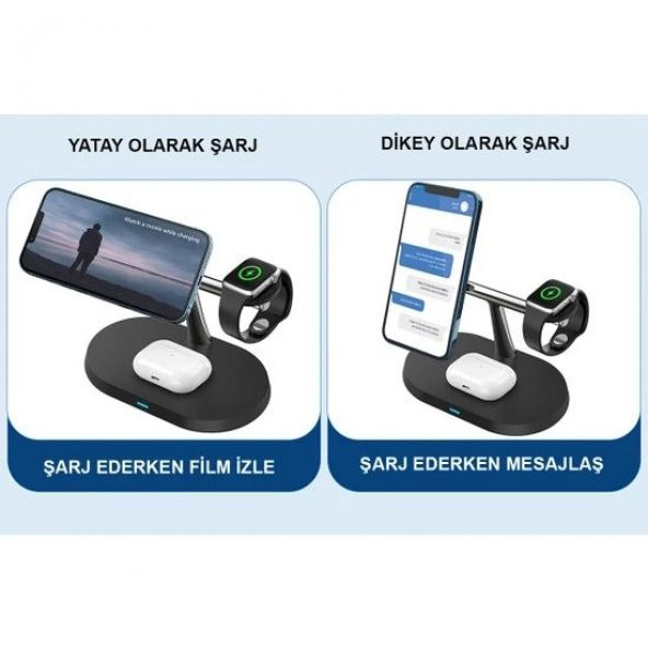 DAYTONA BWO4 ÜÇLÜ  KABLOSUZ ŞARJ STANDI,15W - 4