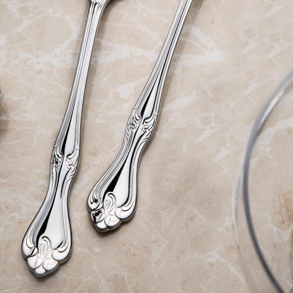 Nehir Lalezar Sade 60 Parça 12 Kişilik Bıçaksız Çatal Kaşık Seti - 3