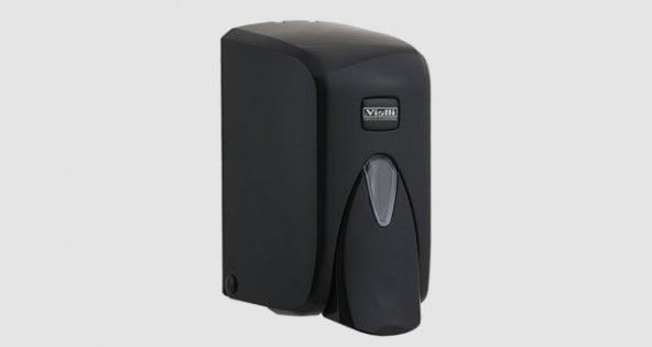 Vialli S5B Hazneli Sıvı Sabun Bulaşık Deterjan Şampuan Duş Jeli Dezenfektan Dispenseri 500 ml Siyah