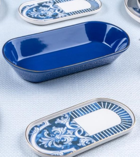 Acar Ottoman Mavi 27 Parça İstanbul Yemek Takımı XSH-21-0327 - 2