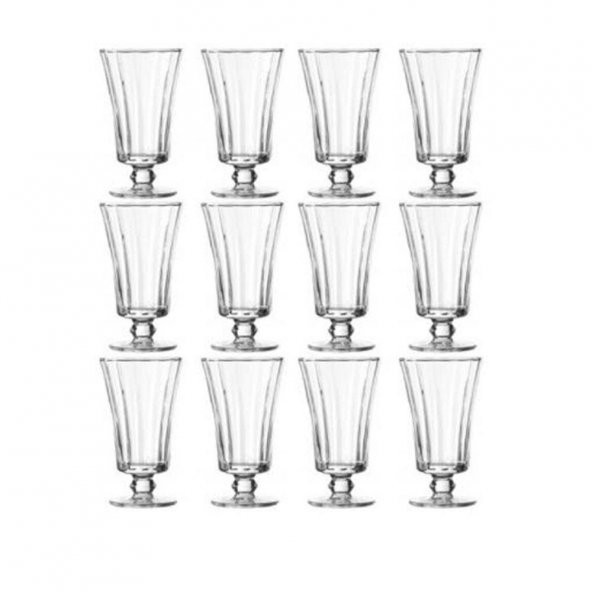 Paşabahçe 440186 Diamond 12li Ayaklı Kahve Yanı Su Bardak - 3