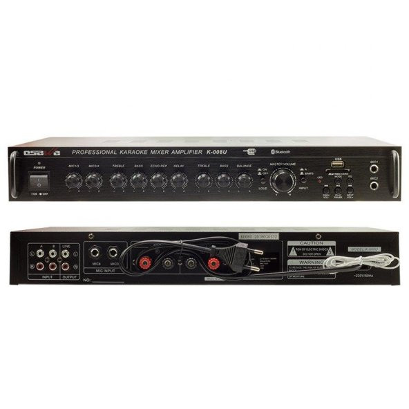 OSAWA K-008U Eko'lu 2X75 150W Usb'li Anfi - 1