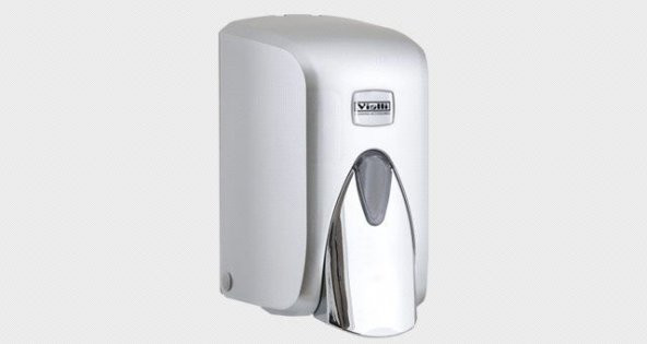 Vialli S5C Hazneli Sıvı Sabun Bulaşık Deterjan Şampuan Duş Jeli Dezenfektan Dispenseri 500 ml Gri