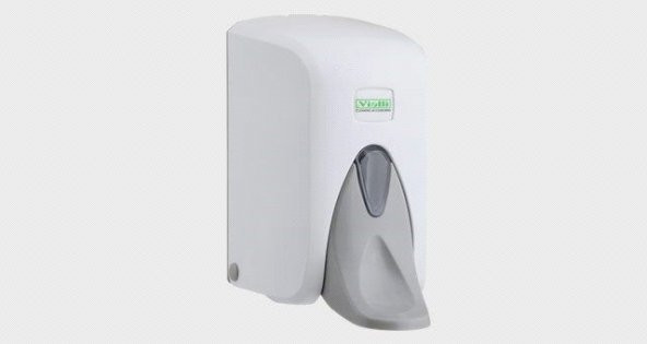 Vialli S5M Medikal Sıvı Sabun Bulaşık Deterjan Şampuan Duş Jeli Dezenfektan Dispenseri 500 ml Beyaz - 3