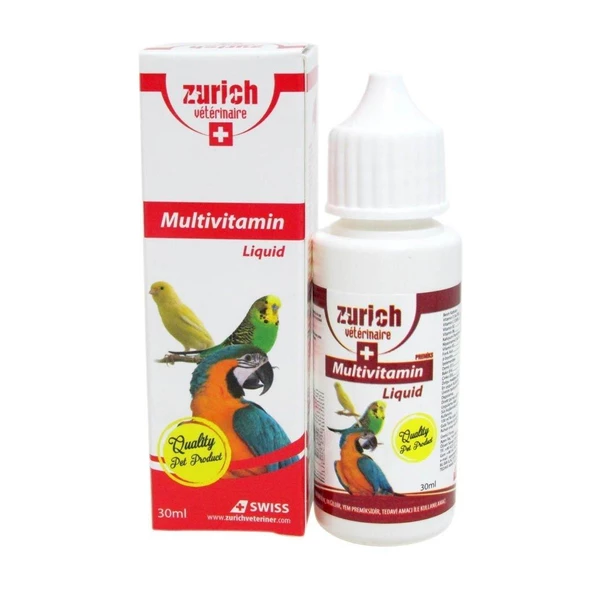 Zurich Veterinaire Kuş Multivitamin 30 ml