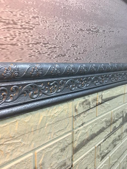 Renkli Duvarlar Kendinden Yapışkanlı Kenar Çıtası Süpürgelik Çerçeve Kemer 8x110cm - 5