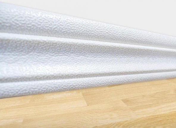 Renkli Duvarlar Beyaz 8x117 cm 4 Adet Kendinden Yapışkanlı Duvar Kağıdı Çıtası - 7