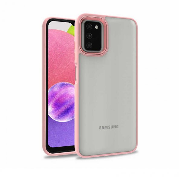 Galaxy A03S Kılıf Zore Flora Buton,Kenar Çevresi Renkli Kılıf - Resim 7