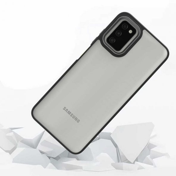 Galaxy A03S Kılıf Zore Flora Buton,Kenar Çevresi Renkli Kılıf - Resim 8
