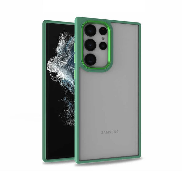 Galaxy S22 Ultra Kılıf Flora Buton,Kenar Çevresi Renkli Kılıf - Resim 4