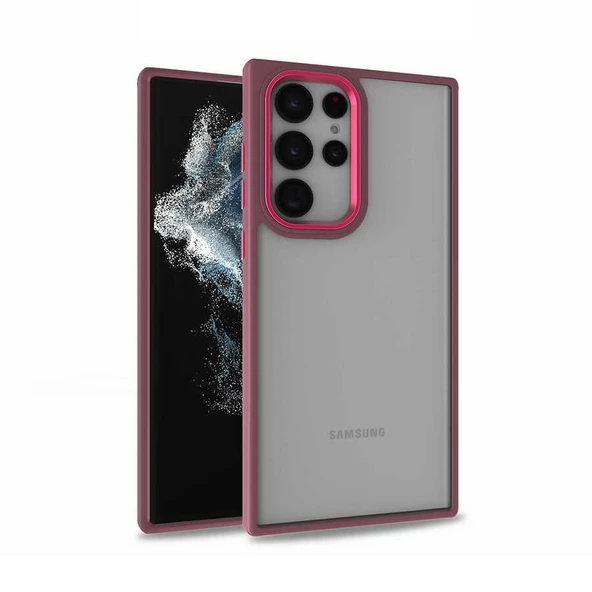 Galaxy S22 Ultra Kılıf Flora Buton,Kenar Çevresi Renkli Kılıf - Resim 2