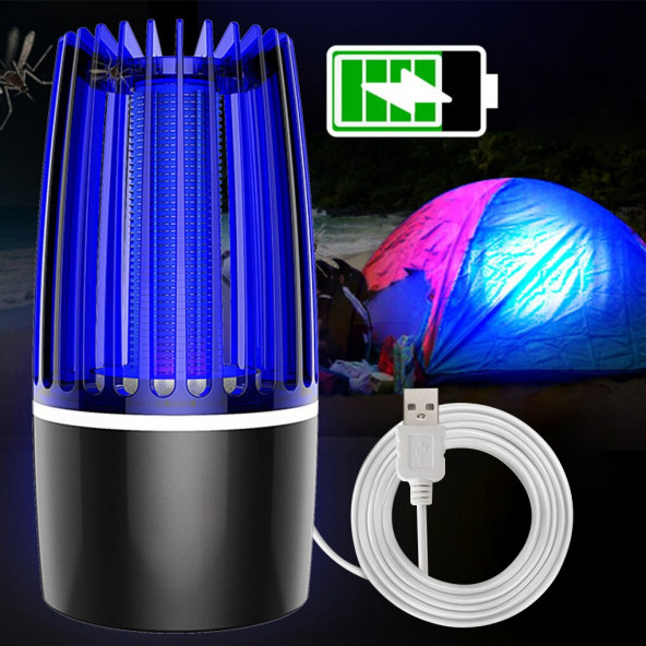 Sivri ve Kara Sinek Yakalayıcı Elektirikli Cızz Öldürücü Cihaz 5W Taşınabilir Portatif - 3