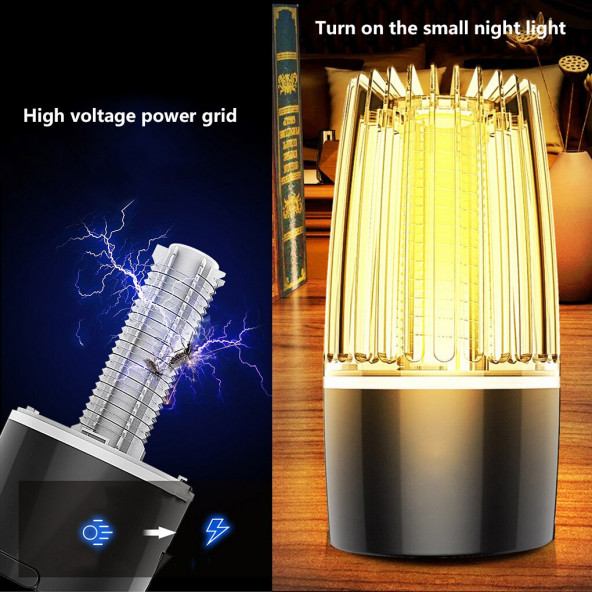 Sivri ve Kara Sinek Yakalayıcı Elektirikli Cızz Öldürücü Cihaz 5W Taşınabilir Portatif - 4