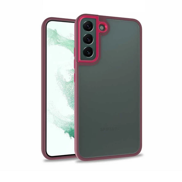 Galaxy S22 Plus Kılıf Zore Flora Buton,Kenar Çevresi Renkli Kılıf - Resim 2