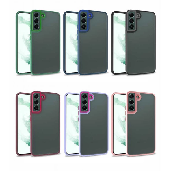 Galaxy S22 Plus Kılıf Zore Flora Buton,Kenar Çevresi Renkli Kılıf - Resim 9