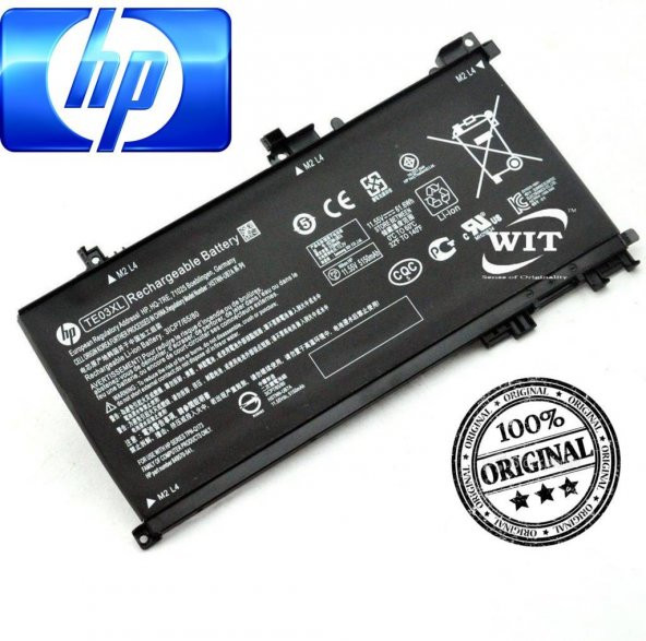 Orjinal  Hp 15-bc, Omen 15-ax, TE03XL TE04XL 7265NGW Batarya Pil - 1