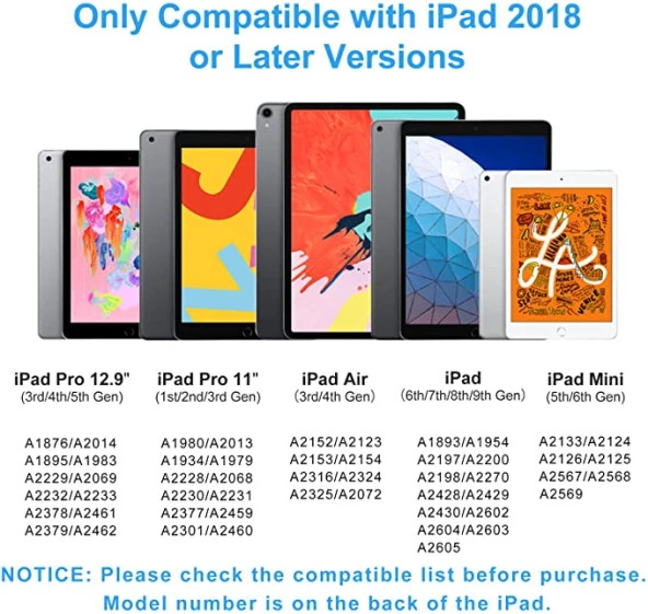 Apple iPad Uyumlu Avuç İçi Reddetmeli Dokunmatik Yazı Kalemi - 5
