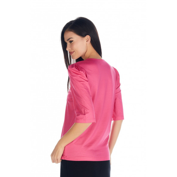 Solo Kadın Hotfix Viskoz-Lycra T-shirt A20A024-4 - 2