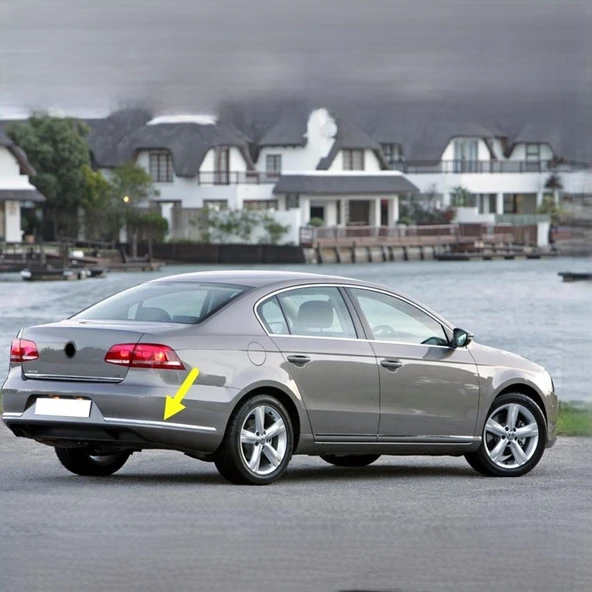 VW Passat B7 Sedan 2011-14 Sağ Arka Tampon Köşe Çıtası Krom 3AE807460