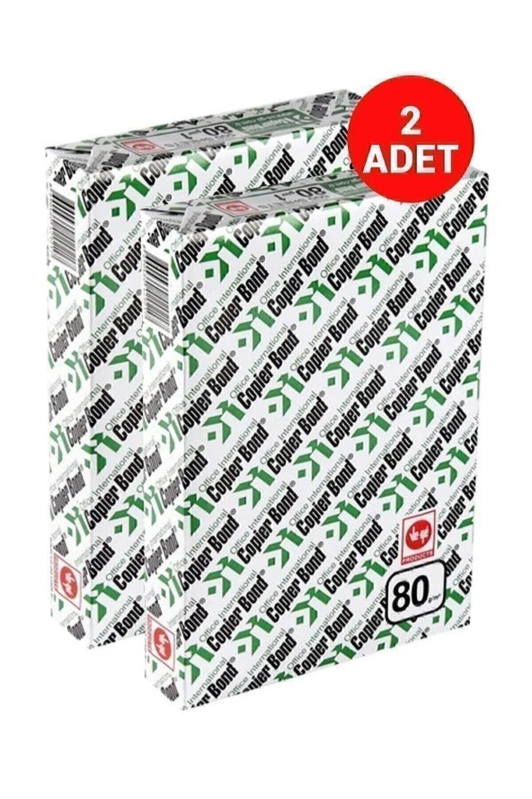 Copierbond Copier Bond A4 Fotokopi Kağıt 80gr - 2 Paket 1000 Sayfa