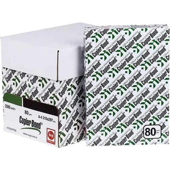 Ve-Ge Copier Bond A4 80 g/m² 2.500 Ad. Fotokopi Kağıdı (5'li Paket) 1 Koli - 2