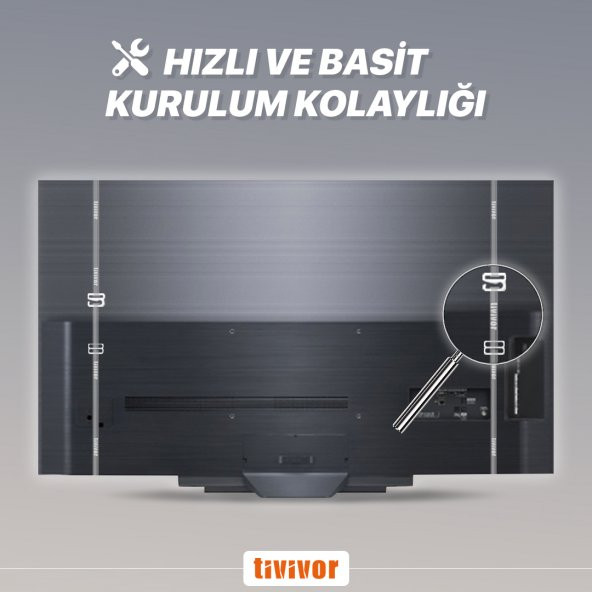 Tivivor Toshiba 49U7763DAT 49" inç (inch) 124 Ekran Tv Ekran Koruyucu - 3