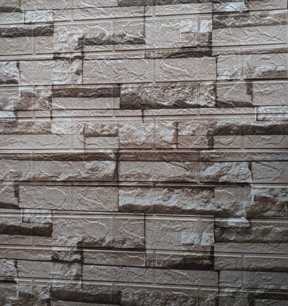 Renkli Duvarlar Oturma Odası Duvar Kağıdı Paneli Kendinden Yapışkanlı 3D NW116 - 1