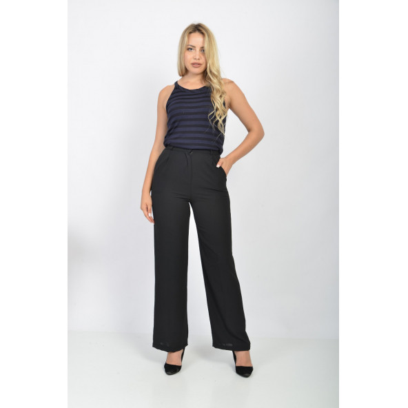 SORALLİNE KADIN YAZLIK PANTOLON 1699 SİYAH