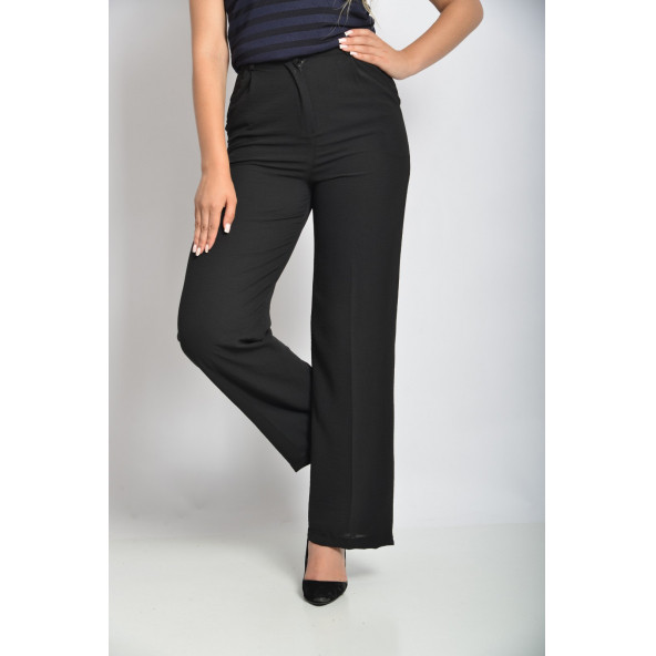 SORALLİNE KADIN YAZLIK PANTOLON 1699 SİYAH - 2