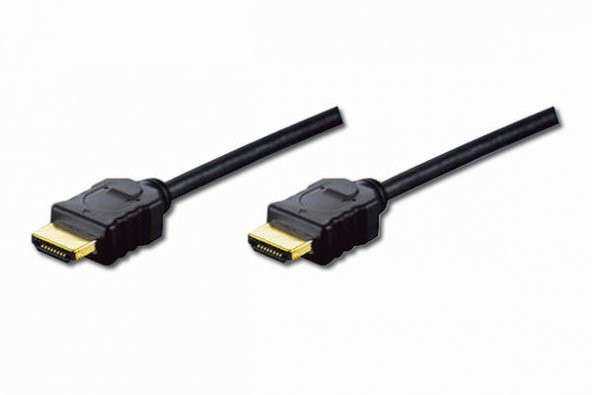 Digitus AK-330107-010-S 1 Mt HDMI to HDMI Erkek-Erkek v1.4 2160p 4K 3x Zırhlı Altın Uçlu Kablo