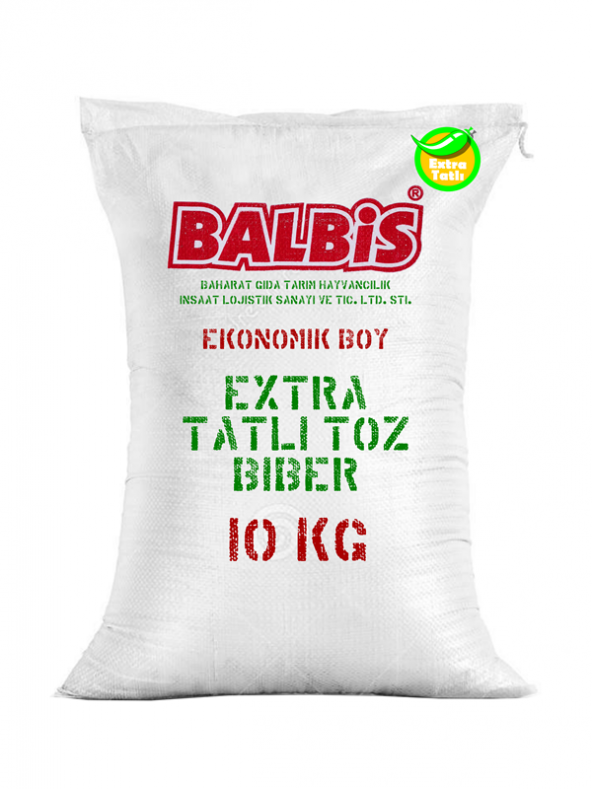 EKSTRA TATLI TOZ BİBER 10 KG