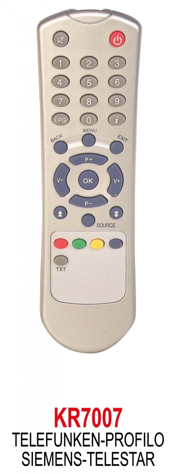 Swat TELEFUKEN 150 PROFİLO 7000 SIEMENS TELESTAR SUNNY-SEIKON  UYDU KUMANDA KR7007