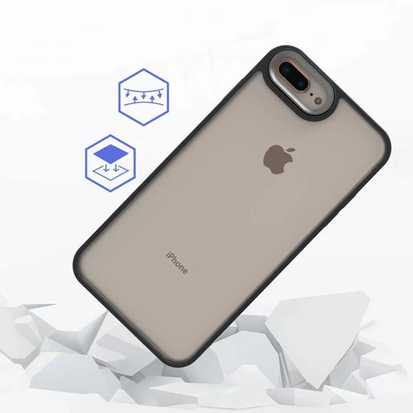 Apple iPhone 7 Plus Kılıf Flora Buton,Kenar Çevresi Renkli Kılıf - Resim 8