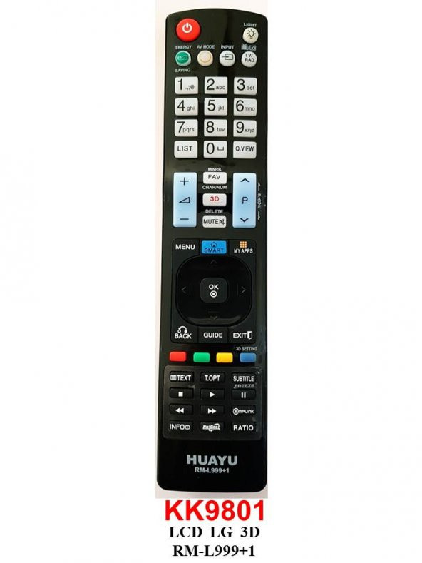 Swat LG 3D RM-L999+1 LED TV KUMANDA KK9801