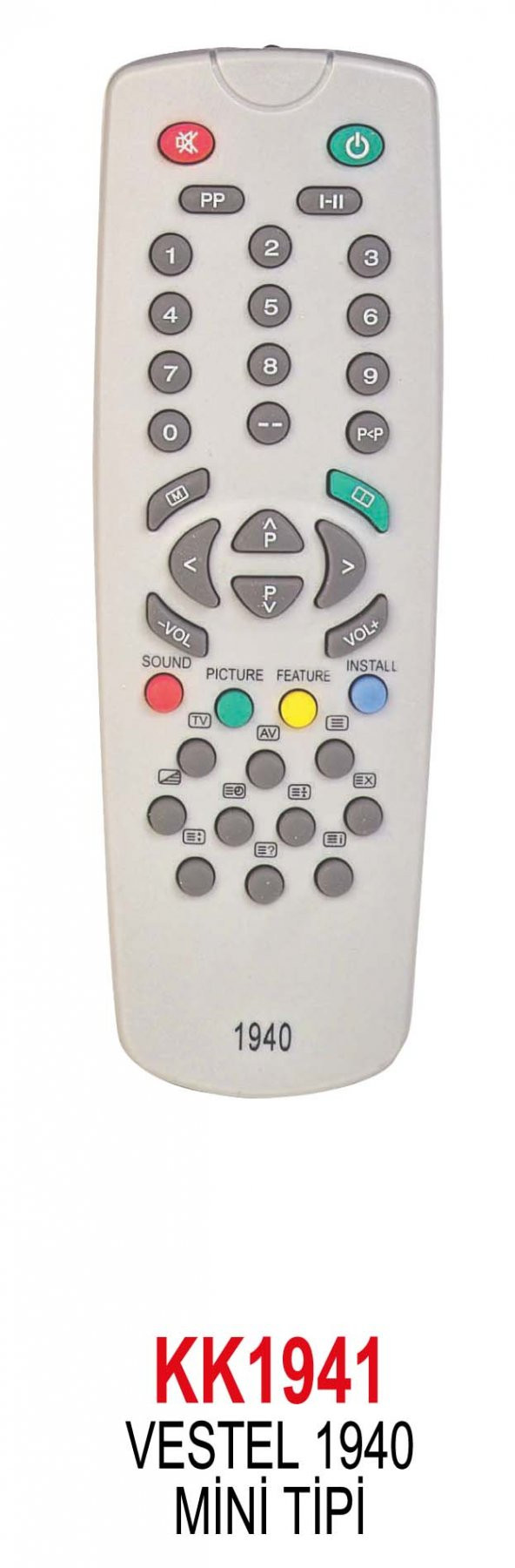 Swat VESTEL TÜPLÜ TELEVİZYON KUMANDASI MİNİ KK1941