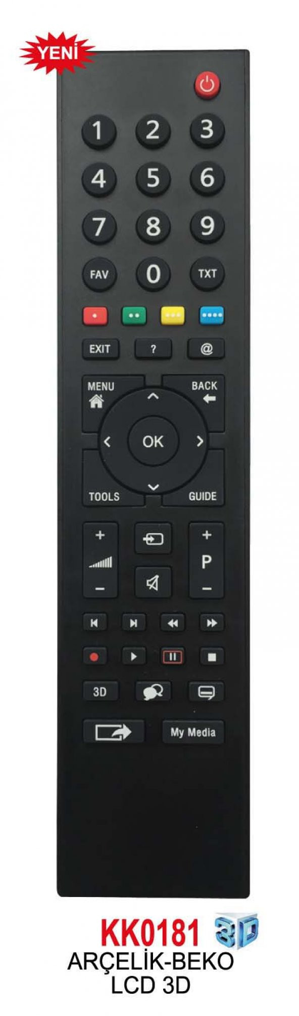 Swat ARÇELİK BEKO GRUNDİG LCD LED KUMANDASI KK0181