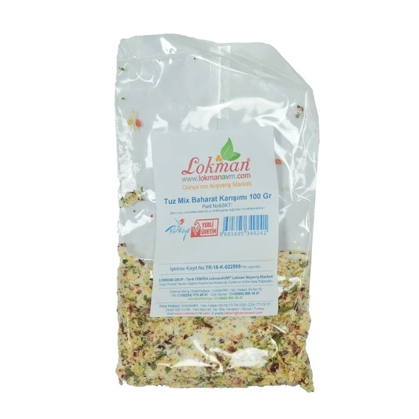 LokmanAVM Tuz Mix Baharat Karışımı 100 Gr Paket - Resim 4