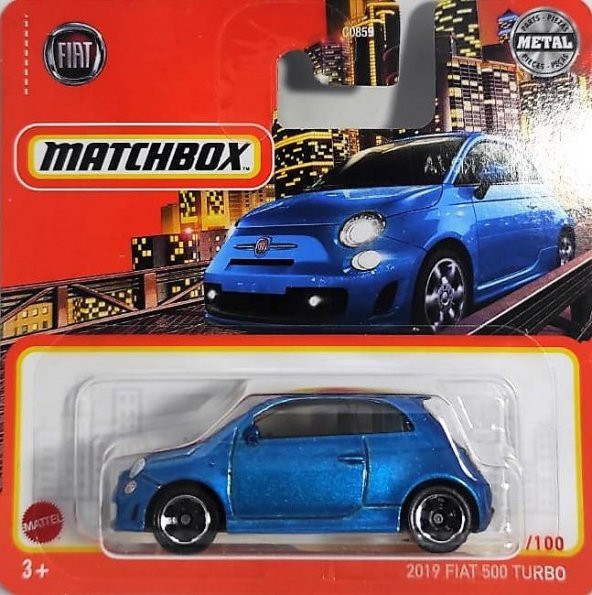 C0859 Matchbox 1:64 Tekli Arabalar  2019 FIAT 500 TURBO HFR65