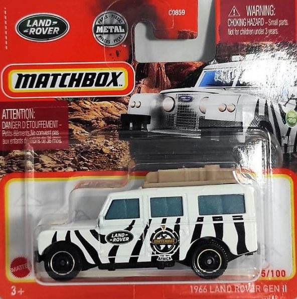 C0859 Matchbox 1:64 Tekli Arabalar 1966 LAND ROVER GEN II HFR76