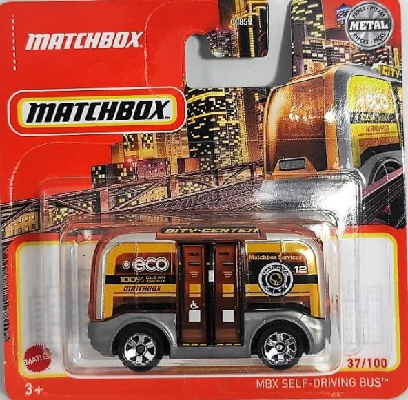 C0859 Matchbox 1:64 Tekli Arabalar MBX SELF-DRIVING BUS HFR74