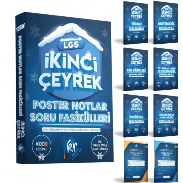 8. Sınıf LGS Poster Notlar Soru Fasikülleri İkinci Çeyrek Kr Akademi