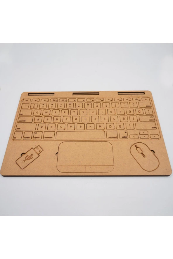 Moon Beavers Ahşap Dizüstü Bilgisayar Eğitici Öğretici Geliştirici Boyanabilir Sağlıklı Oyuncak - Resim 4