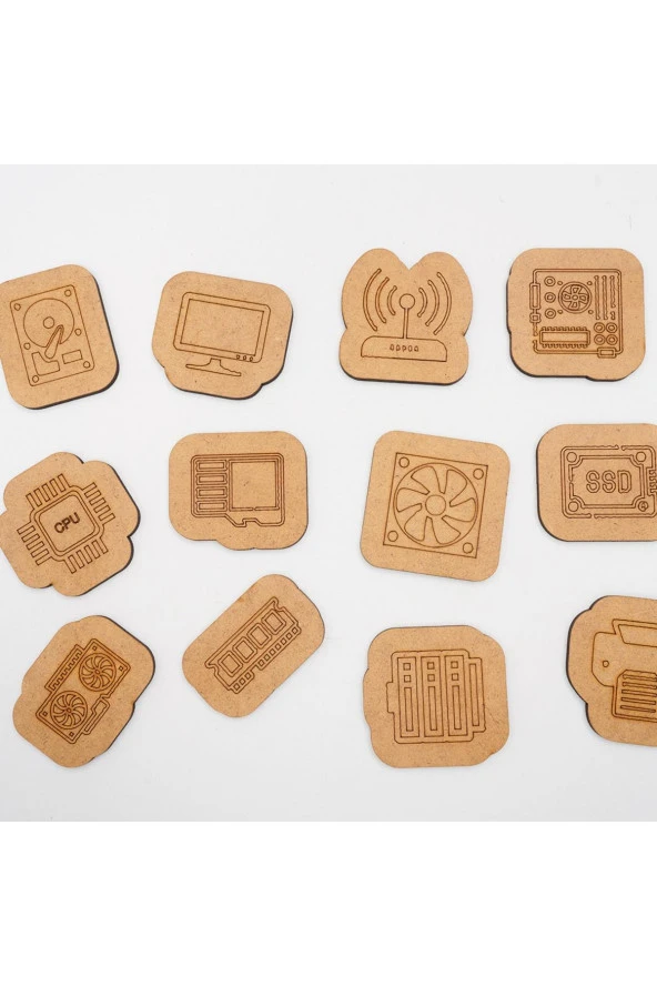 Moon Beavers Ahşap Dizüstü Bilgisayar Eğitici Öğretici Geliştirici Boyanabilir Sağlıklı Oyuncak - Resim 5