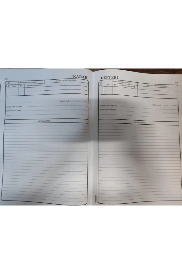 Altınyıldız Karar Defteri 136 Yaprak Karar Defteri - Resim 2