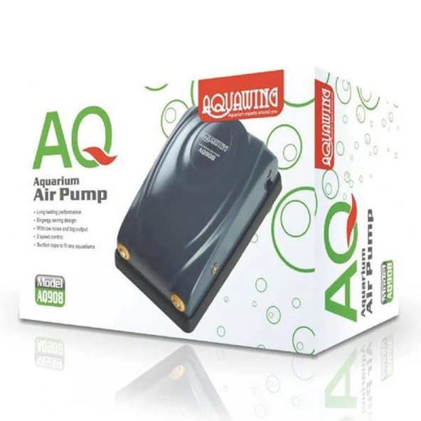 Aquawing AQ908 Çift Çıkışlı Akvaryum Hava Motoru 2x4 L/dak 5 W. ürün görseli 1