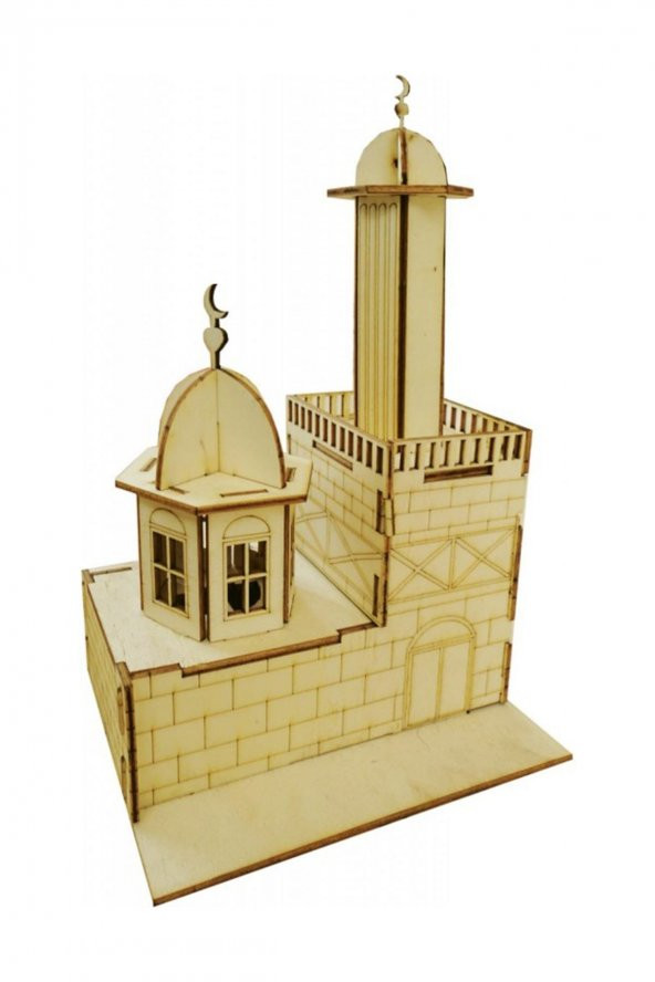 Camii Maketi,Ahşap Maket Büyük Boy Boyanabilir Maket