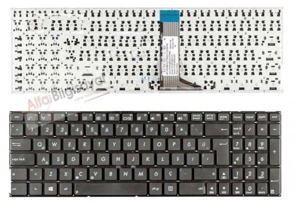 Asus K555L K555LD K555LN, K555LP, K555U Klavye Q-Tr Tuş Takımı A++ Sıfır - 2