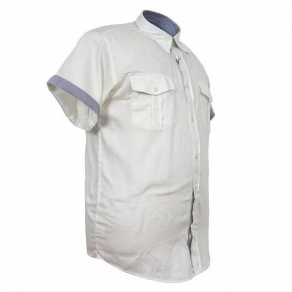 Büyük Beden Battal Boy Erkek Gömlek Kısa Kol - 2