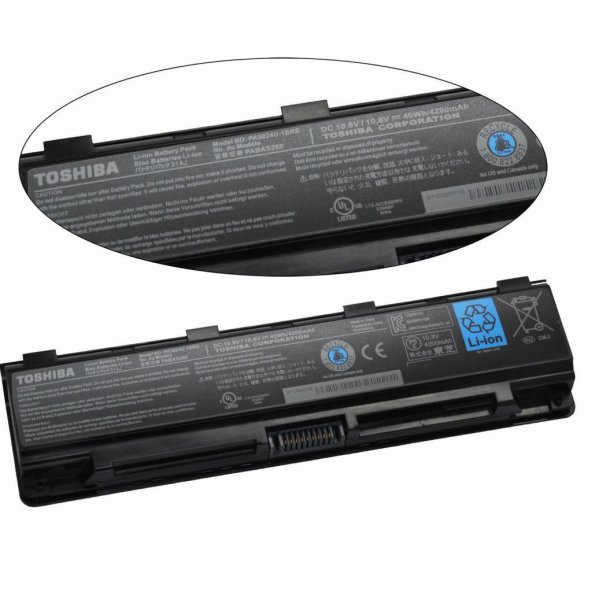 ORJINAL TOSHIBA C870-147, C870-19E, C870-CNK Batarya Pil A+++ - 5